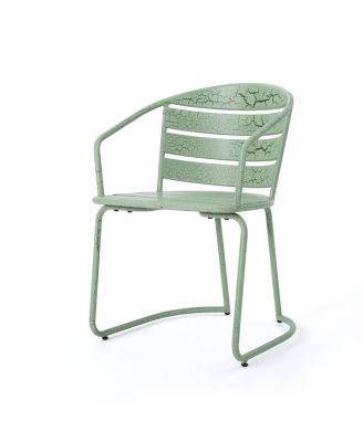 Streamdale Noble House Patio Bistro Set Durable Iron Construction in Matte Teal