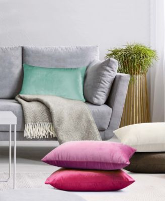 Elegant Velvet Removeable Cover 2-Pack Decorative Pillows, 12" x 20"