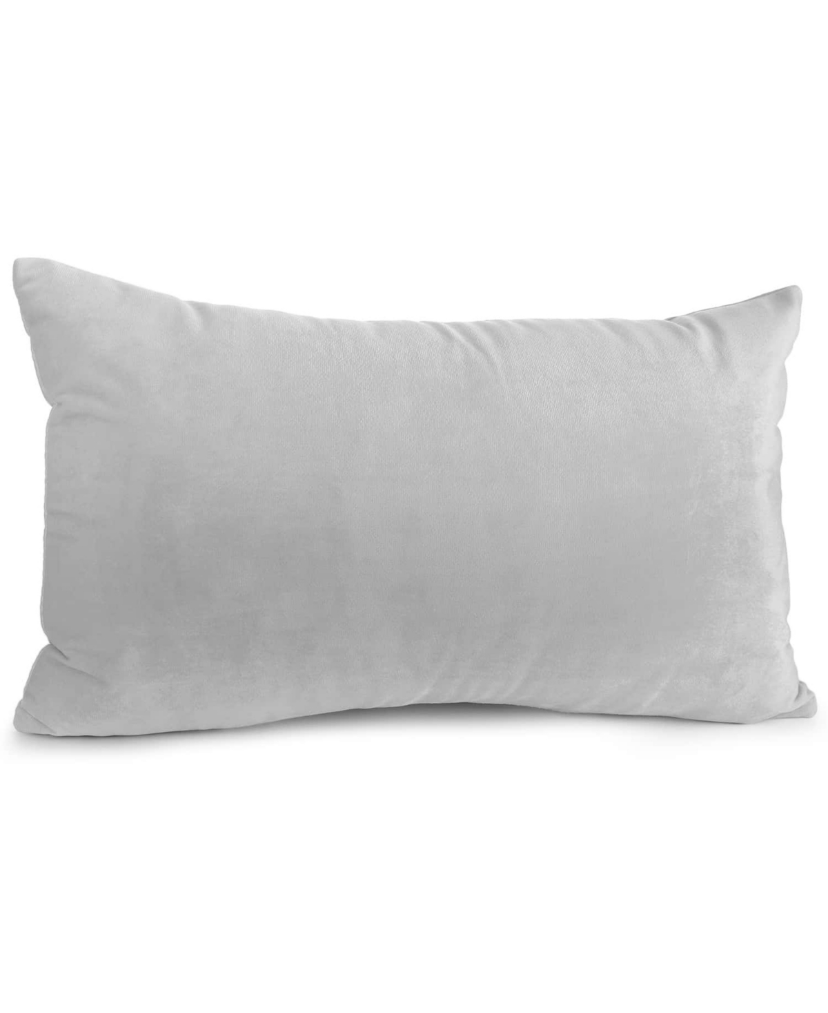 Nestl Elegant 2-pack Velvet Decorative Throw Pillows With Removeable Covers, 12" X 20" In Dark Gray