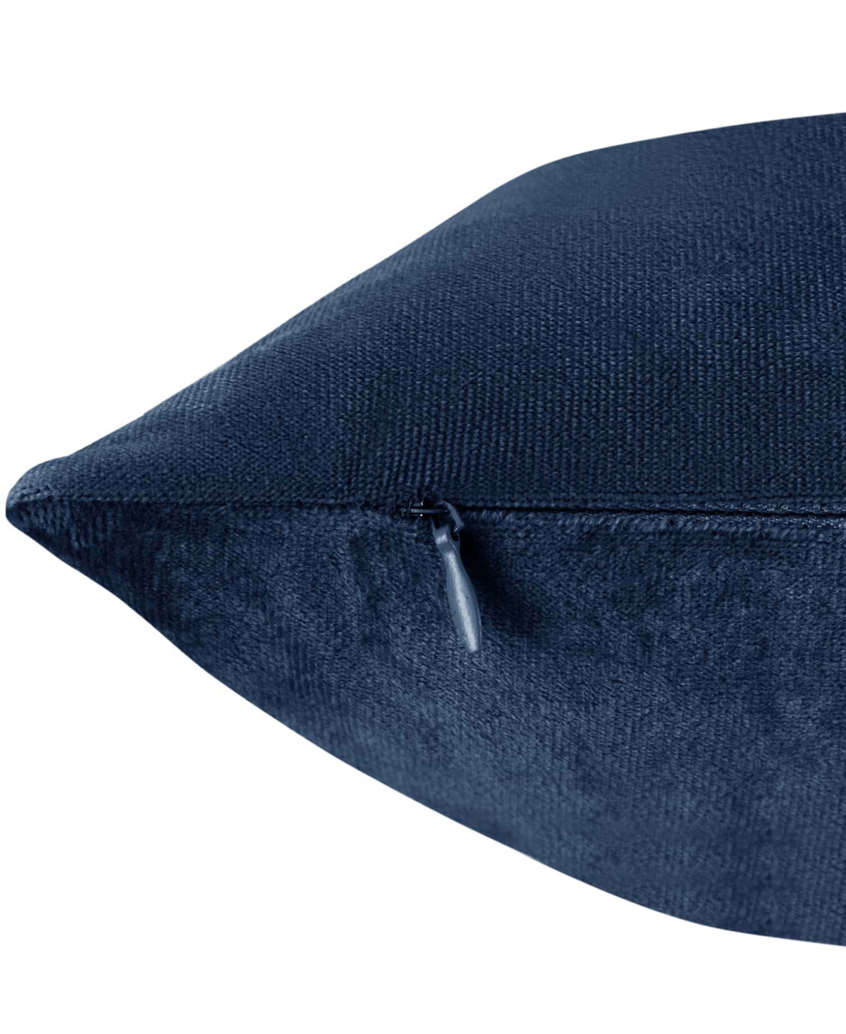 Nestl Elegant 2-pack Velvet Decorative Throw Pillows With Removeable Covers, 26" X 26" In Navy Blue