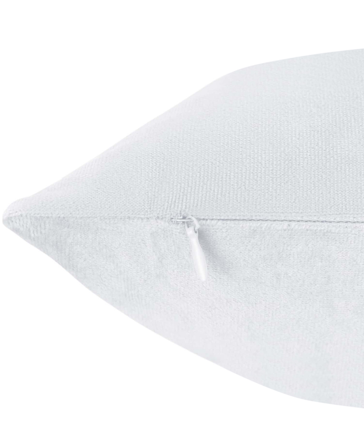 Nestl Elegant 2-pack Velvet Decorative Throw Pillows With Removeable Covers, 26" X 26" In White