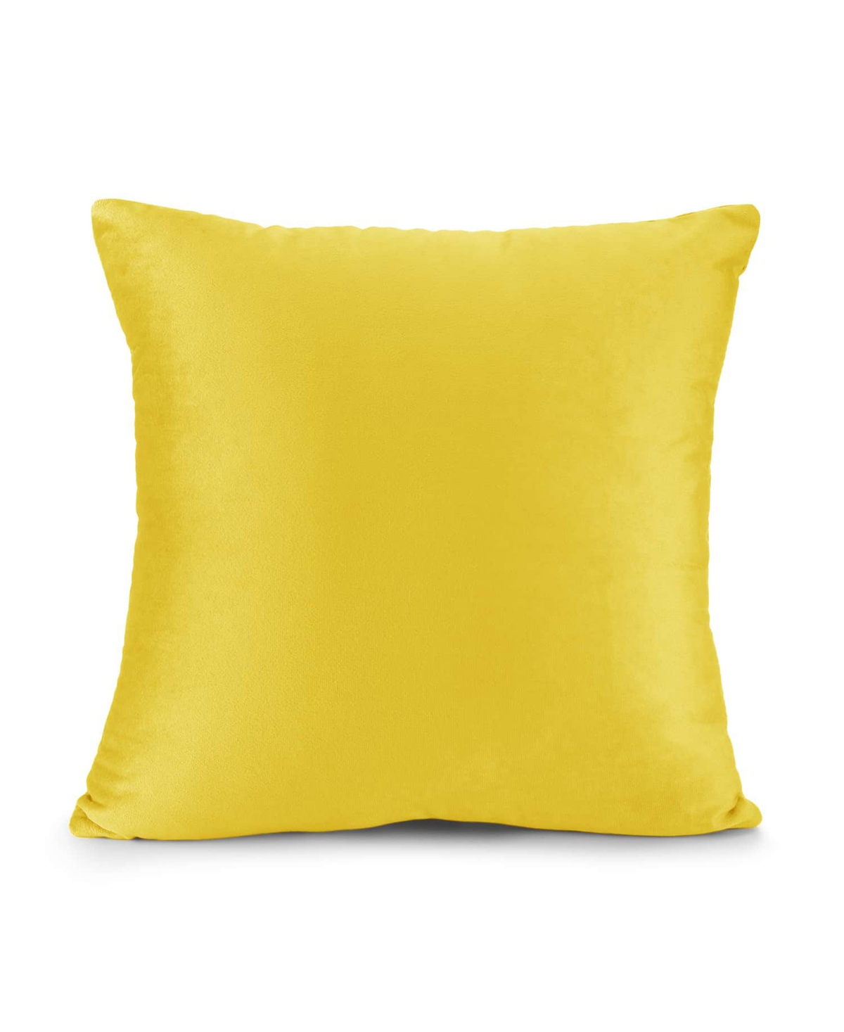 Nestl Elegant 2-pack Velvet Decorative Throw Pillows With Removeable Covers, 26" X 26" In Yellow