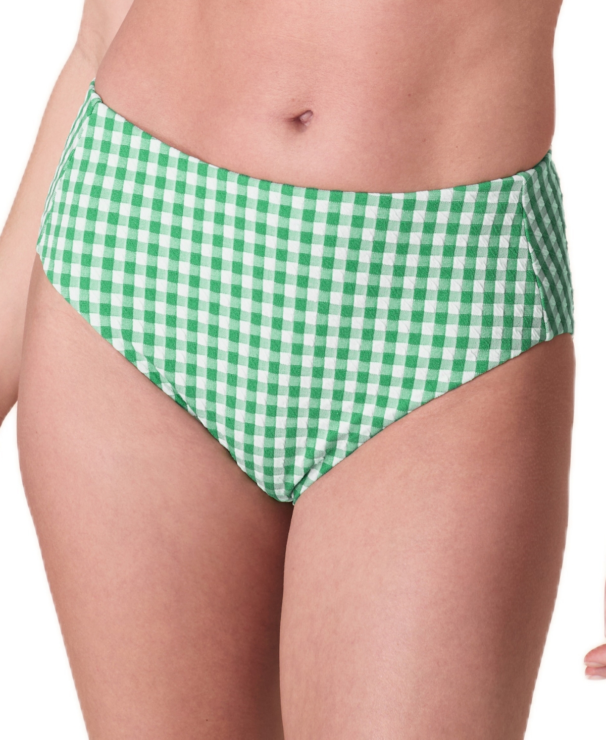 Andie Women's High Rise Gingham Bikini Bottoms