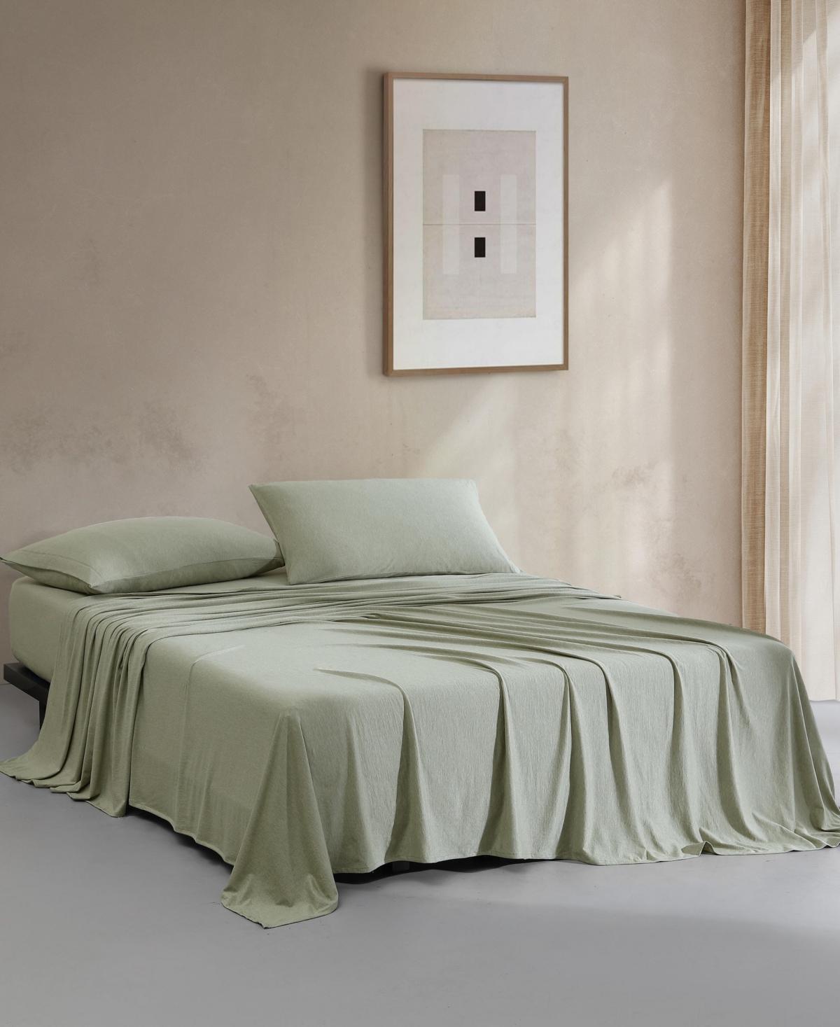 Calvin Klein Modern Cotton Melange Tencel Jersey 4-Pc. Sheet Set