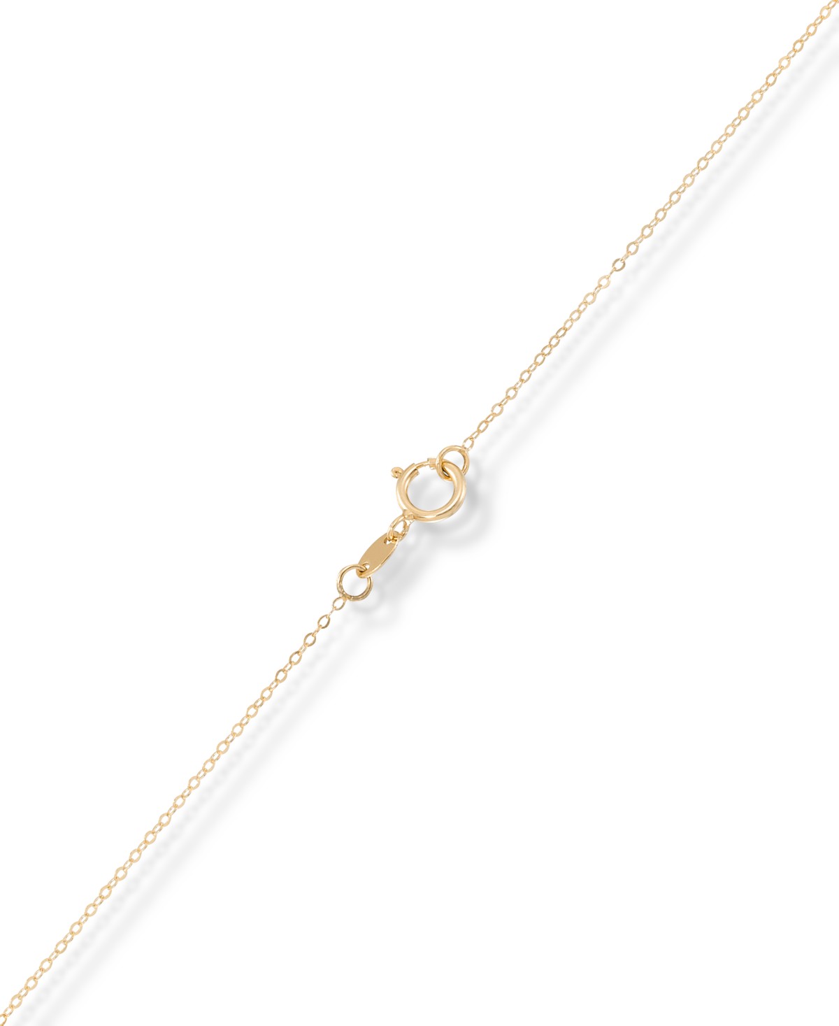 Бельё Macy's Sunbeam & Polished Reversible Bead Frame Clover 18" Pendant Necklace in 10k Gold — фото 1