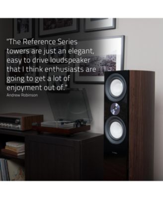 Reference High Performance 2-Way Center Channel Speaker for Home Theater Surround Sound System - Walnut (XL8CW)