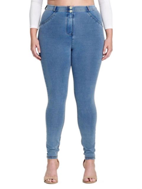 Женские джинсы Freddy Curvy High-Rise Sculpting Skinny, цвет: Синий