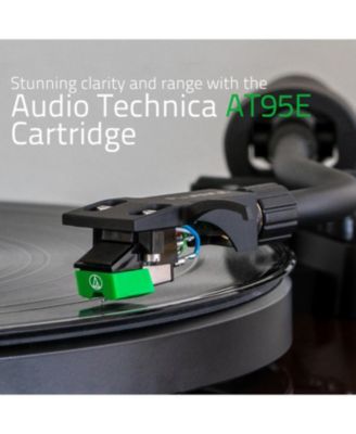 RT81 High Fidelity Turntable with AT95E Cartridge, Belt Drive, Built-in Preamp, Record Weight & Cleaning Kit