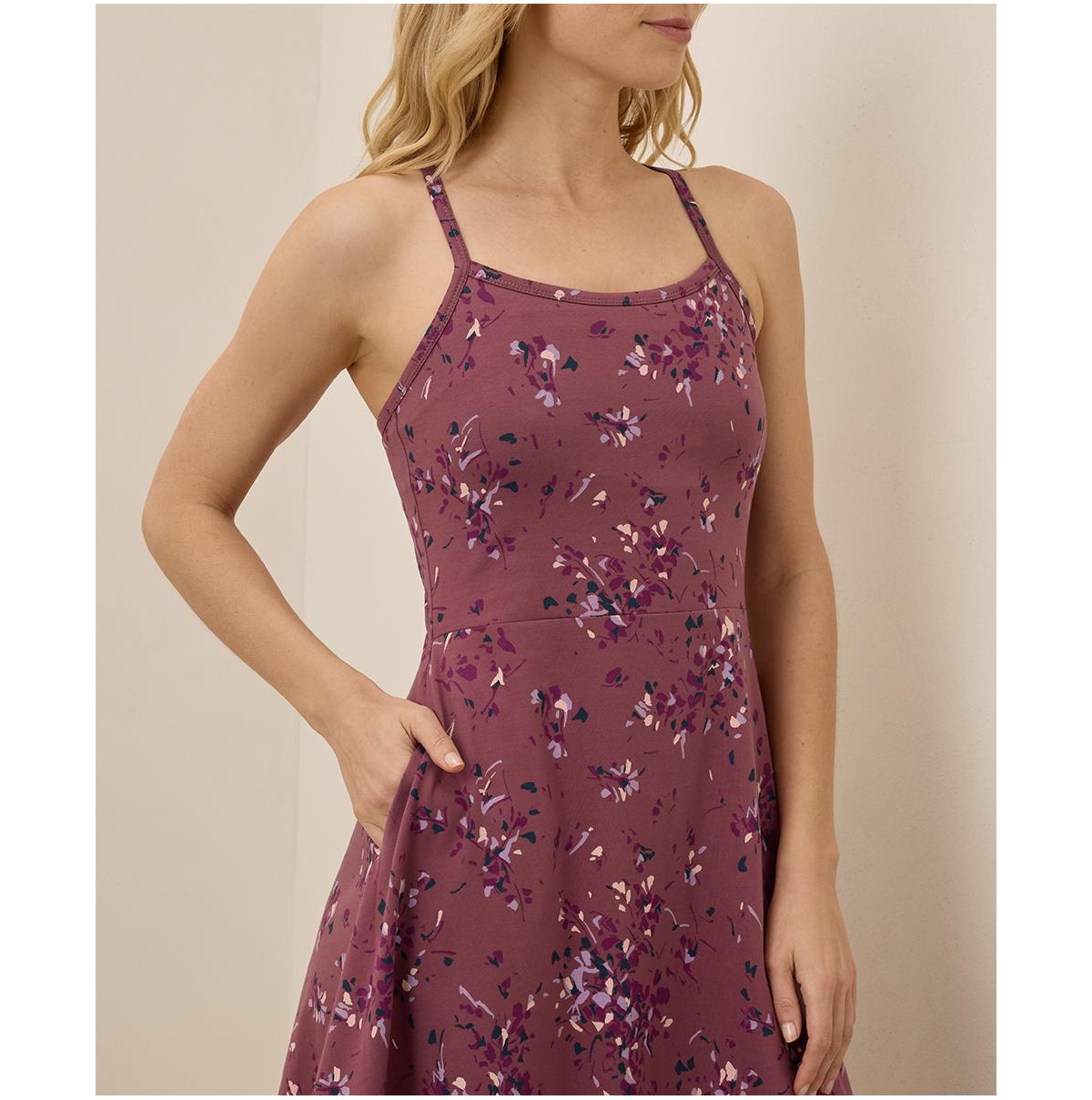 Pact Women's Fit & Flare Midi Dress