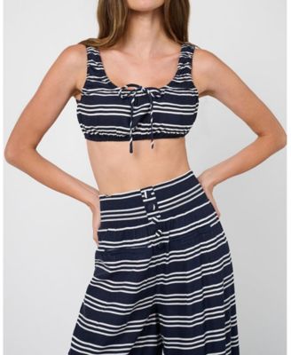 Women's Button Front Palazzo Pant