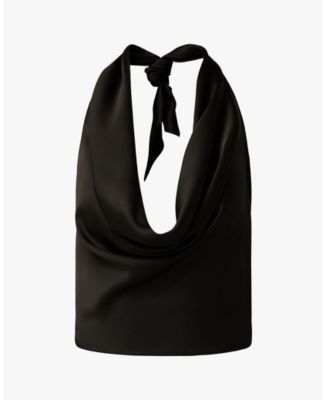 Women's Halter Cowl Neck Top