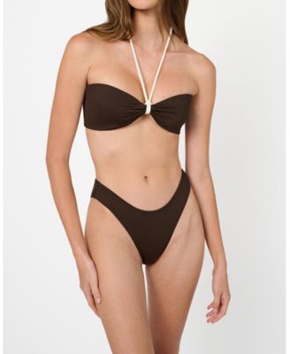 Women's Rope Tie Halter Bikini Top