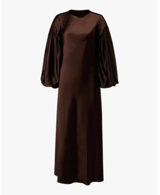 Women's Balloon Sleeve Maxi Dress