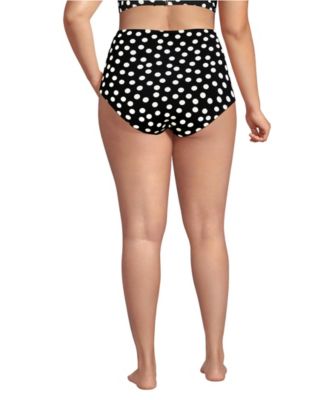 Plus Size Sculpting Suit High Waisted Bikini Bottoms