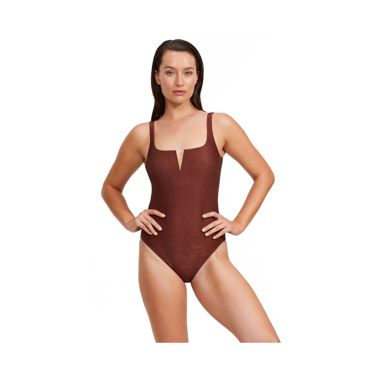 Women's High End V Wire One Piece - Bronze