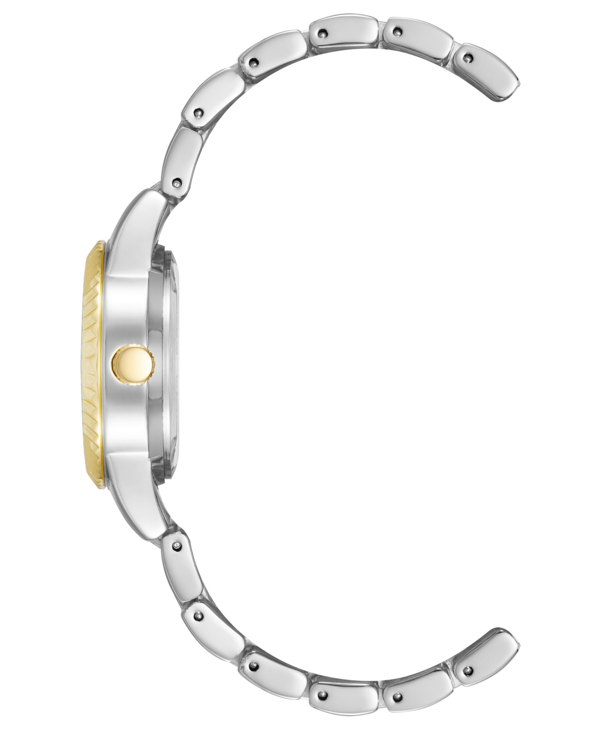 Shop Anne Klein Women's Quartz Coin Edge Two-tone Metal Alloy And Navy Dial Watch, 30mm In Navy,silver-tone,gold-tone