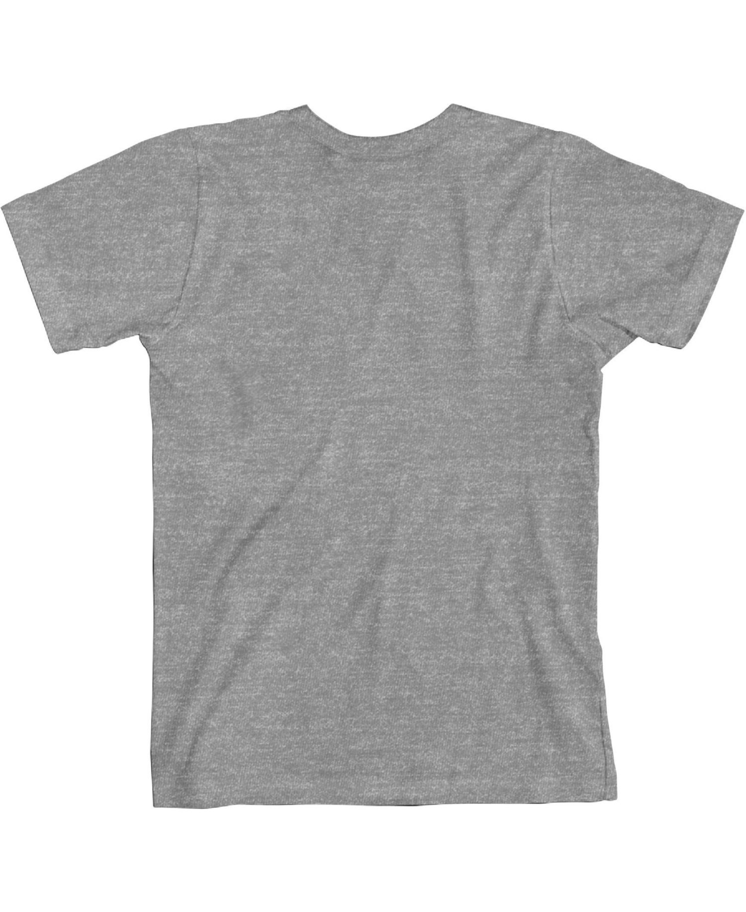 Shadow Effect Crew Neck Short Sleeve Athletic Heather Boy's T-shirt-L