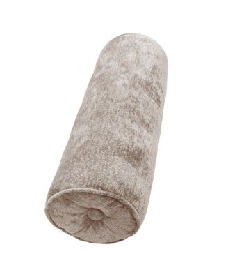 Delmonico Chenille Lumbar Neck Roll Decorative Pillow, 8" x 24"