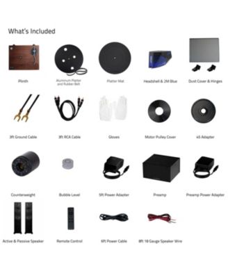 RT84 Reference High Fidelity Vinyl Turntable, PA10 Phono Preamp and Ai81 Elite Powered Floorstanding Speakers