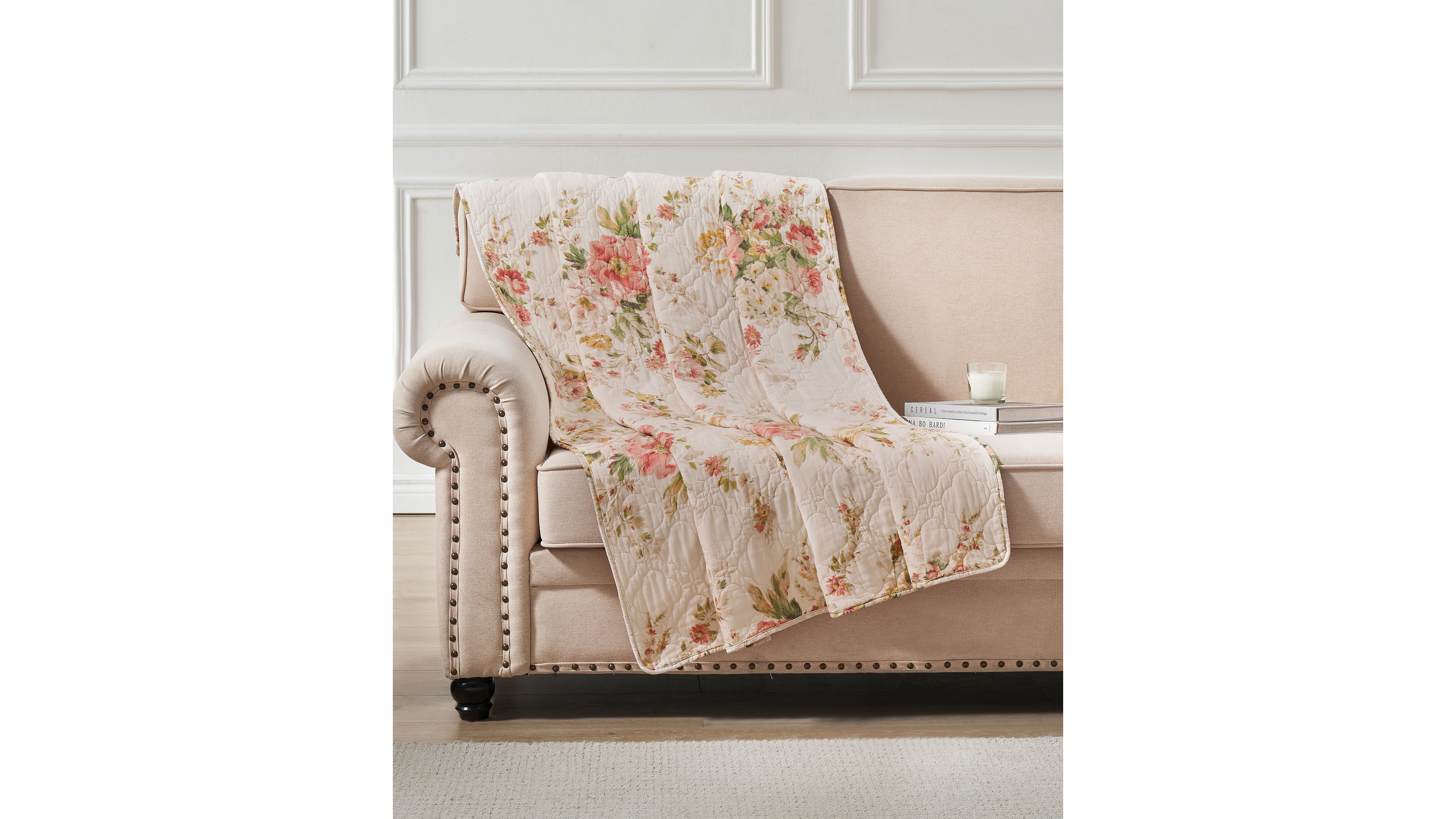 Greenland Home Fashions Cotton Reversible Quilted Throw