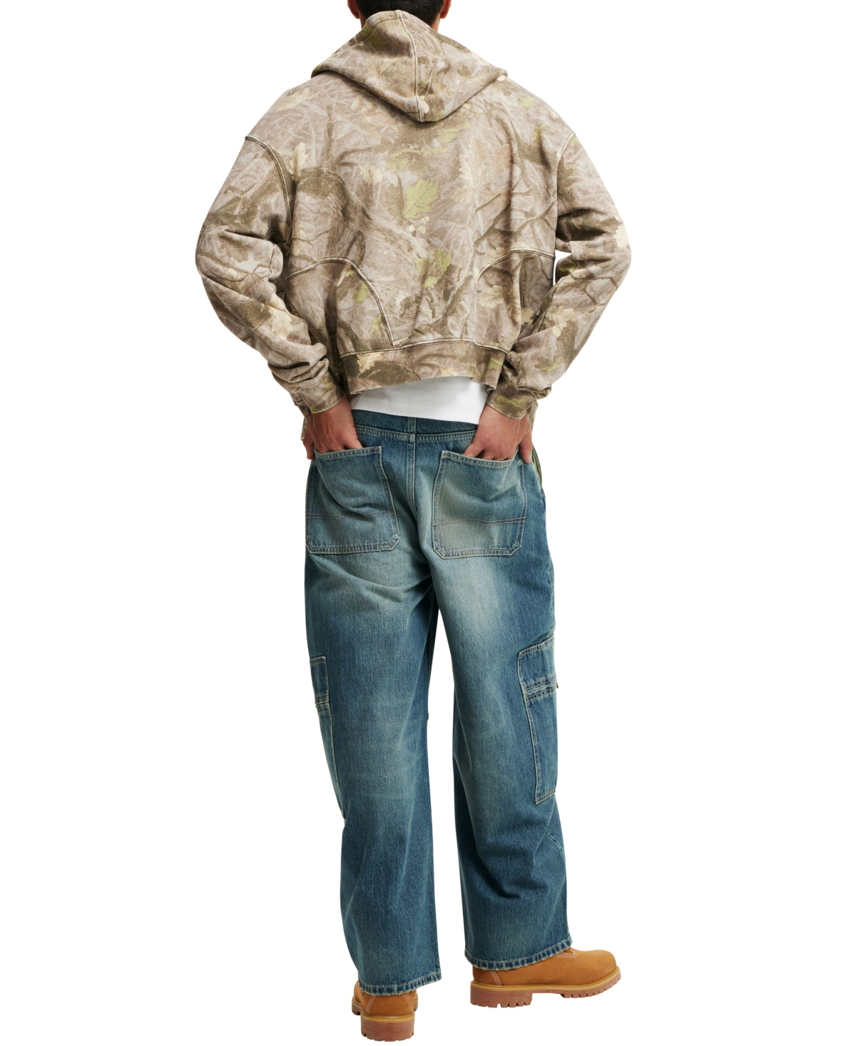 Shop Cotton On Men's Baggy Balloon Jeans In Cargo Preacher Blue