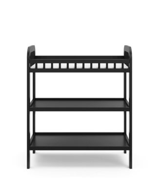 Pasadena Changing Table with Water-Resistant Changing Pad - Black