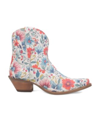 Women's Pixie Rose Leather Booties