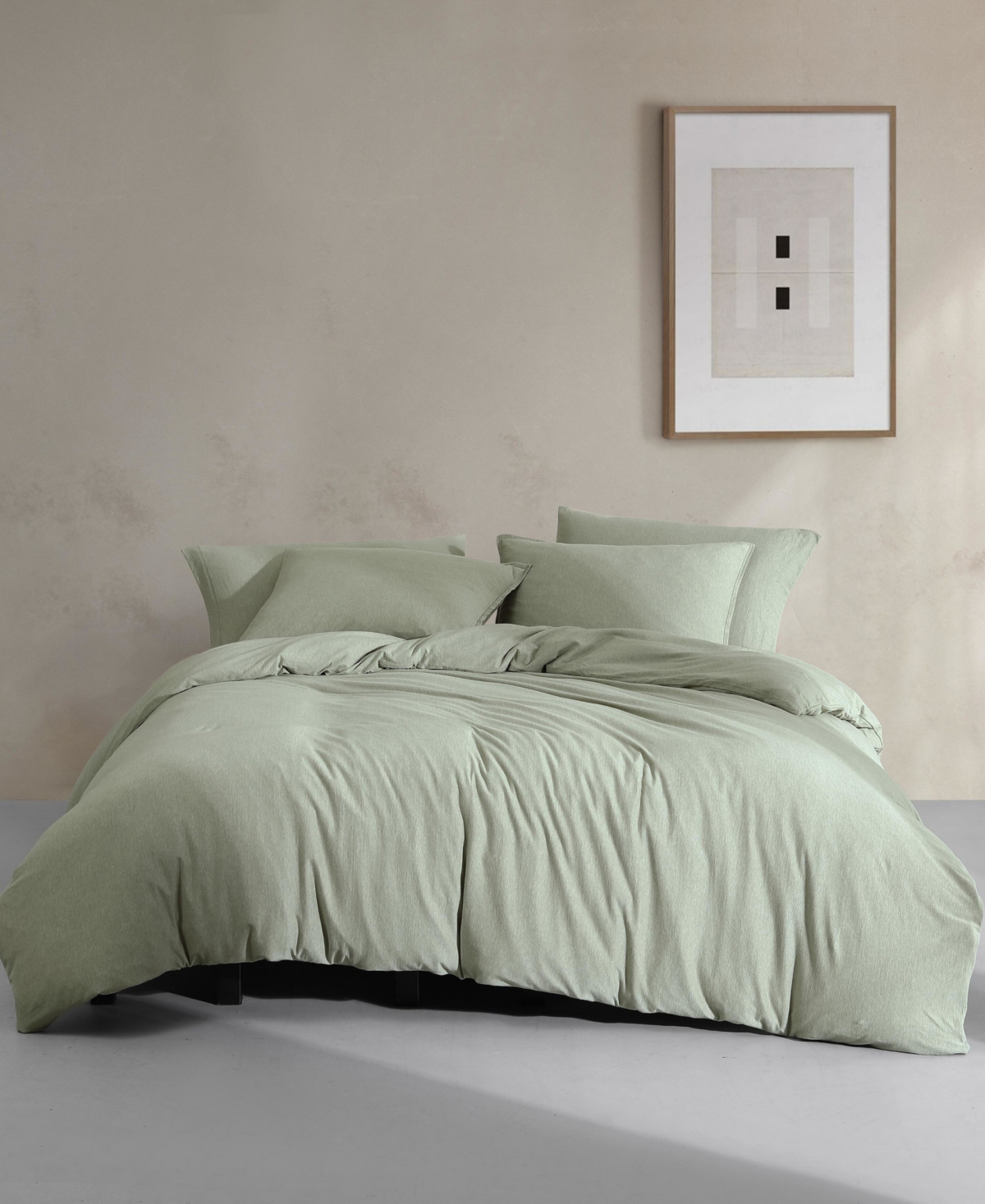 Calvin Klein Modern Cotton Melange 3-pc. Duvet Cover Set, Twin In Green