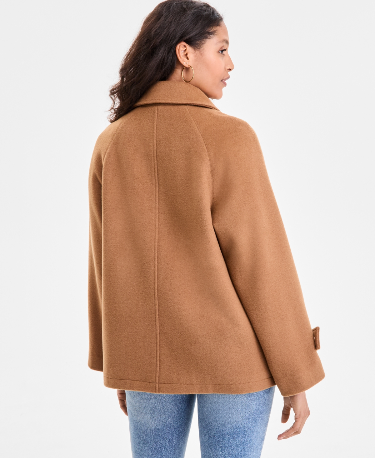 Michael Kors Michael  Women's Collared Button-front Coat, Exclusively At Macy's In Brown