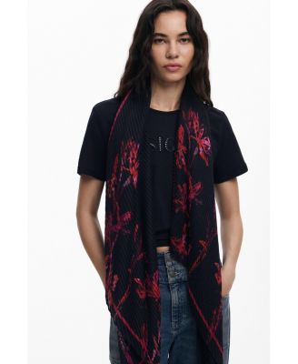 Women's Vibrant colors orchid scarf