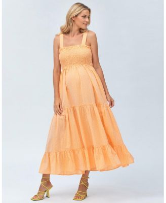 Maternity Smock Tiered Maxi Dress Holly