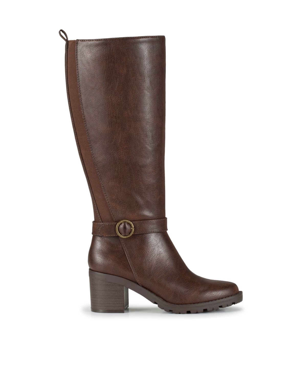 Baretraps Dylia Womens Buckle Manmade Mid-calf Boots In Brush Brown
