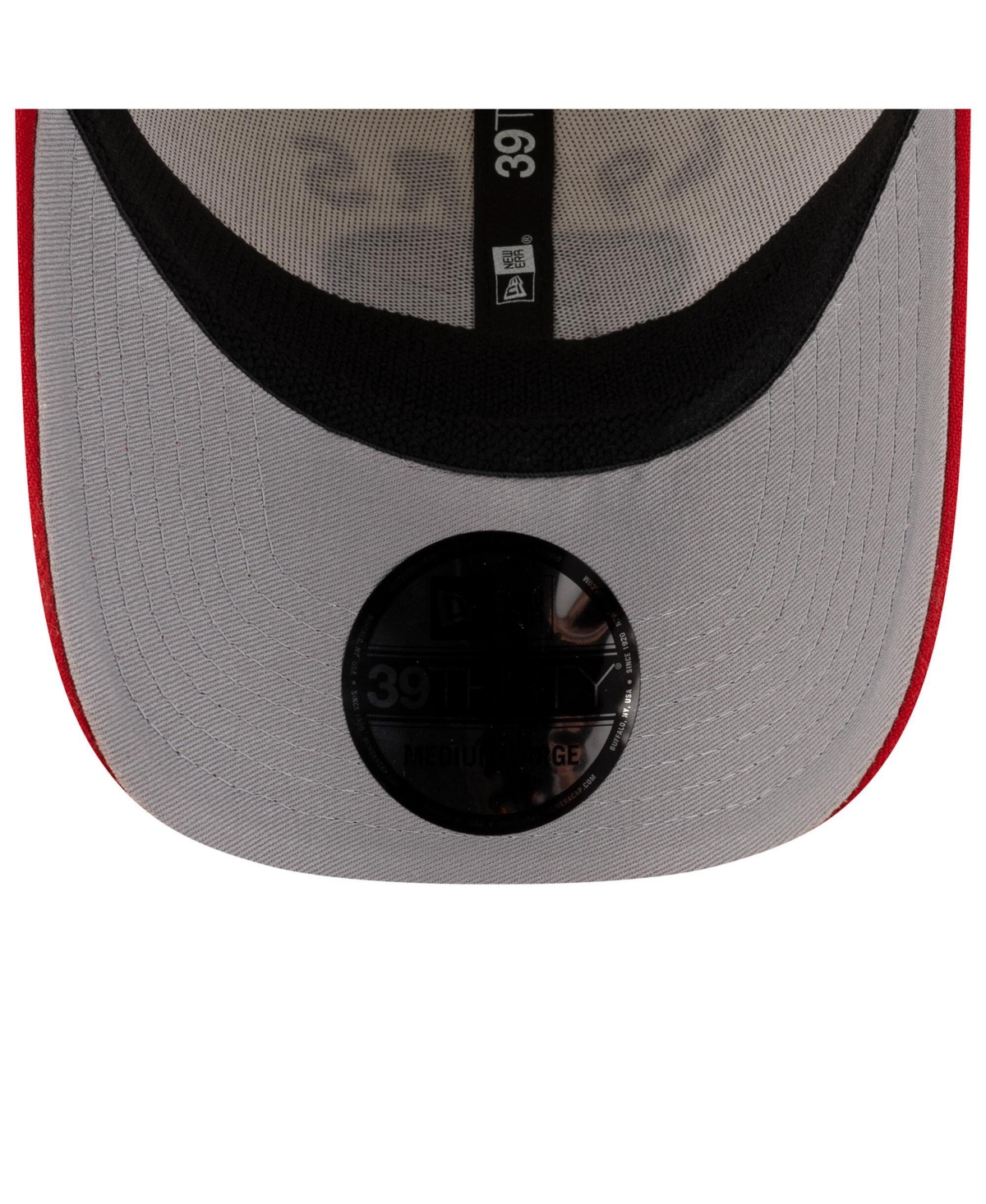 Shop New Era Men's Cream/scarlet San Francisco 49ers 2025 Nfl Draft 39thirty Flex Hat In Cream,scarlet