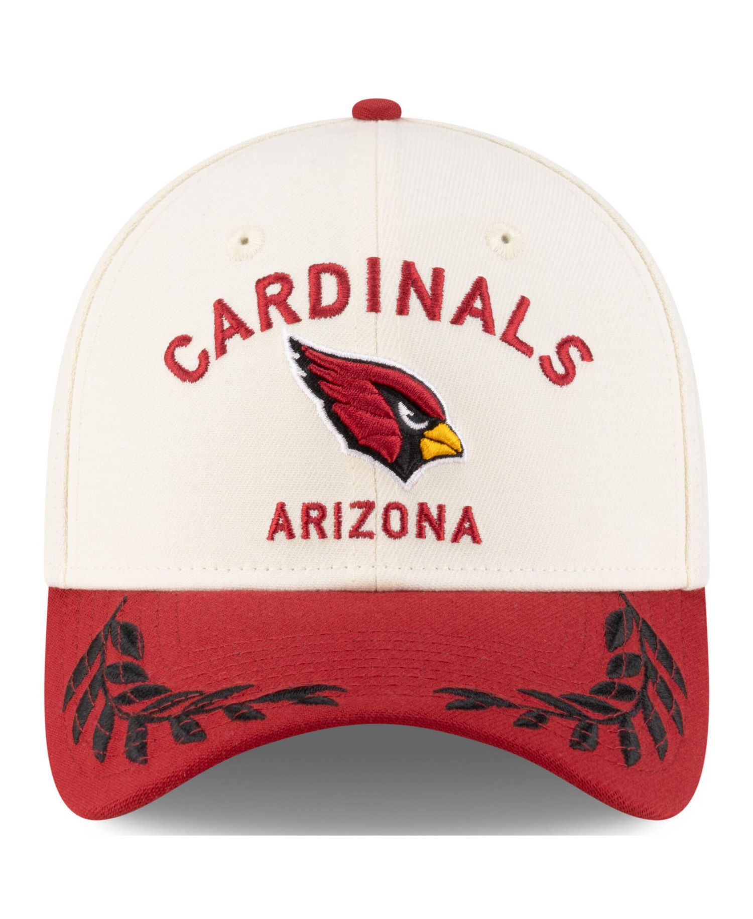 Men's Cream/Cardinal Arizona Cardinals 2025 NFL Draft 39THIRTY Flex Hat