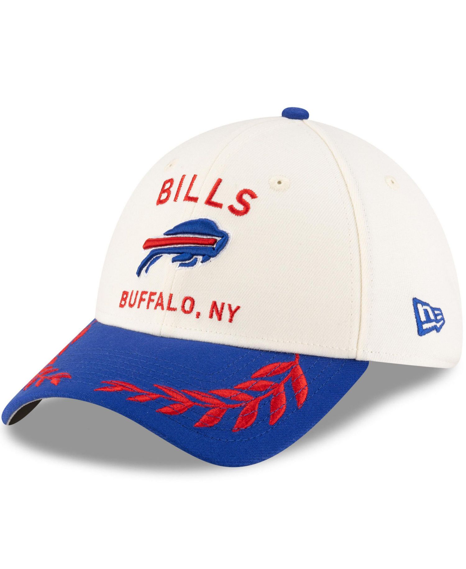 Men's Cream/Royal Buffalo Bills 2025 NFL Draft 39THIRTY Flex Hat