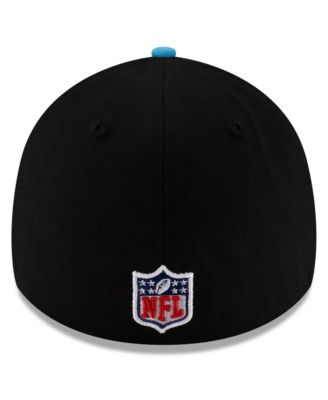 Men's Black/Blue Carolina Panthers 2025 NFL Draft 39THIRTY Flex Hat