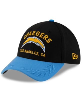 New Era - Men's Black/Powder Blue Los Angeles Chargers 2025 NFL Draft 39THIRTY Flex Hat