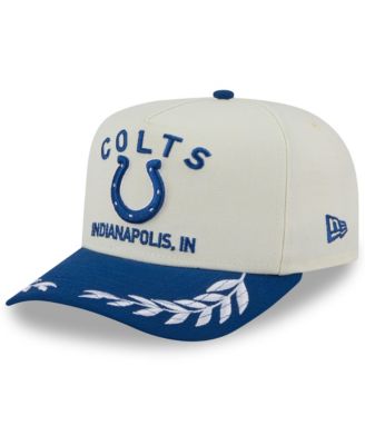 New Era - Men's Cream/Royal Indianapolis Colts 2025 NFL Draft A-Frame 9FIFTY Snapback Hat