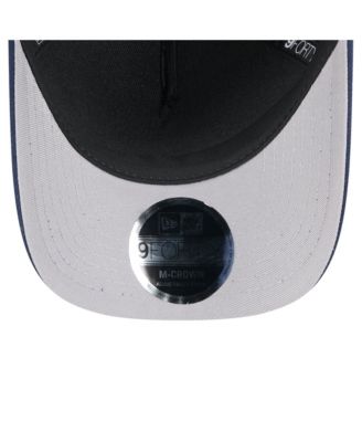 Men's Black/Navy New England Patriots 2025 NFL Draft 9FORTY A-Frame M-Crown Adjustable Hat