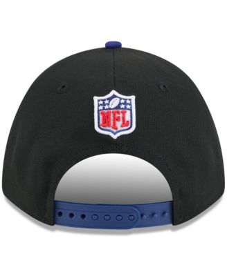 Men's Black/Navy Shield Merchandise 2025 NFL Draft 9FORTY A-Frame M-Crown Adjustable Hat