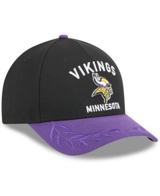 Men's Black/Purple Minnesota Vikings 2025 NFL Draft 9FORTY A-Frame M-Crown Adjustable Hat