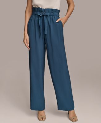Donna Karan New York - Women's Tie Waist Wide-Leg Pants
