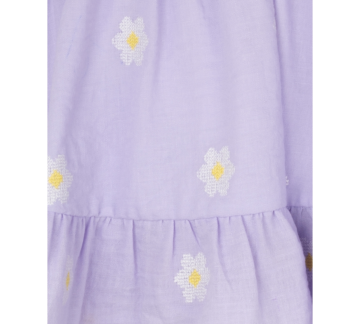 Rare Editions Baby Girls Embroidered Daisies Dress