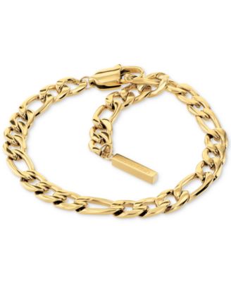 Stainless Steel 3-Pc. Set Mixed Chain Bracelets