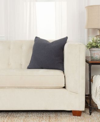 Urban Farmhouse Solid Woven Decorative Pillow, 20" x 20"