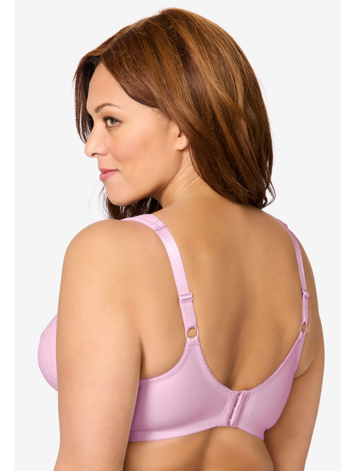 Women's Full Coverage Lace Overlay Bra