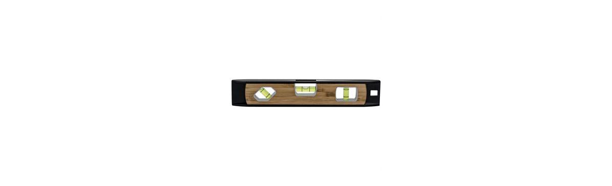 Bon 34-159 Torpedo Level, Magnetic 10-inch Aluminuminum And Bamboo - Beige/Aluminum
