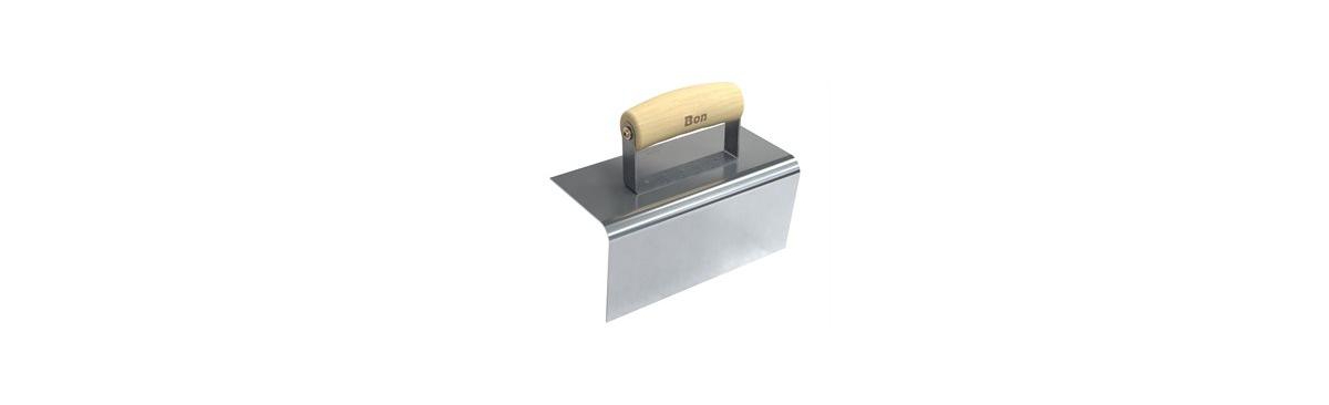12-411 Step Tool - Outside 8-inch X 4-inch - 1/2-inch Radius 4-inch Lip Wood Handle