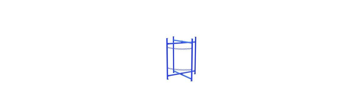 11-319 Mortar Board Stand - 2 Chain - Blue