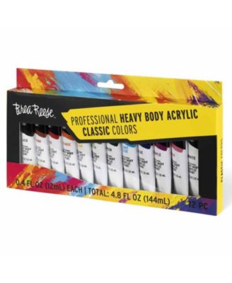 Professional Heavy Body Acrylics: Classic Colors - 12ct